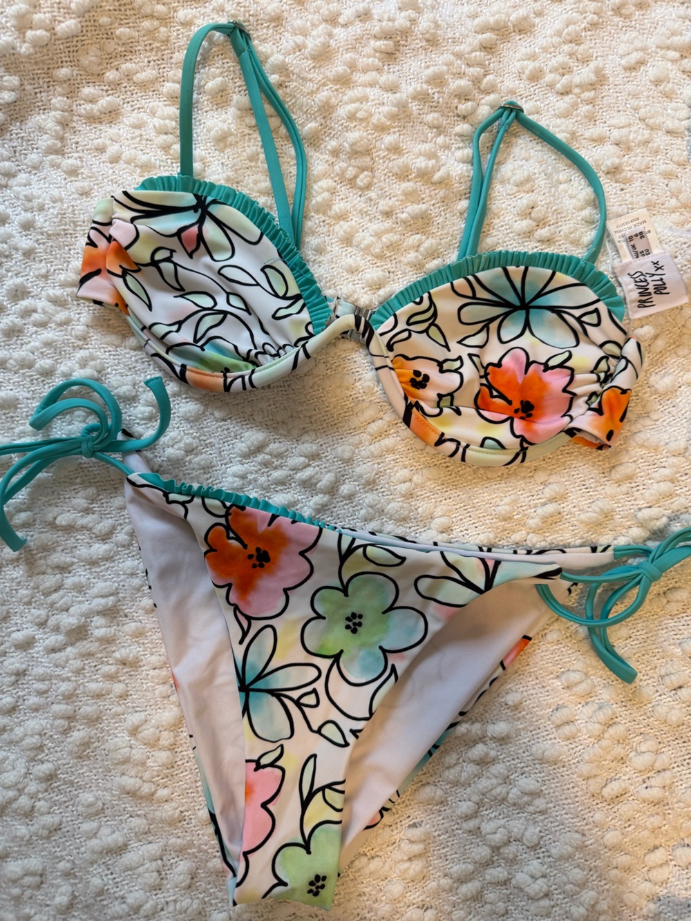 Princess Polly Floral Print Underwire Bikini